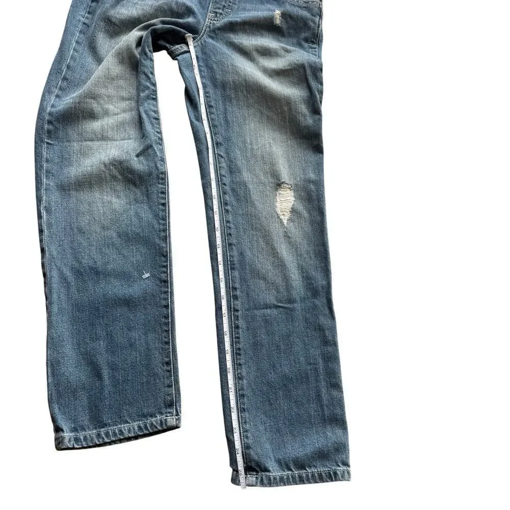 Gap Kids Denim Jean Overalls Coveralls Distressed Size L School Distressed